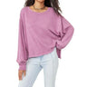 Free People Ready for This Tee Washed Amethyst MD (Women's 8-10) Free People