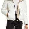 Sam Edelman Reversible Hooded Nylon Jacket in White/Sand Size Small Sam Edelman
