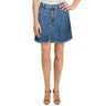 Free People Womens Sidecar Frayed Hem Destroyed Mini Skirt Blue 24 Free People