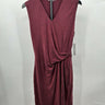 Tart Collections Womans dress Maroon Sleeveless V-neck Twist Front Size L Tart Collections