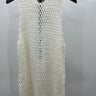 Show Me Your Mumu Crochet Dress Womens White Open Back Sleeveless Coverup NWT M Show Me Your MuMu