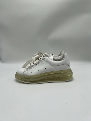 Alexander McQueen Oversized sneakers white leather  transparent Soles Size 36.5 Alexander McQueen