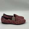 Women’s Rothy’s “THE LOAFER” White/Red Zebra Print Knit Round Toe Flats Size 8 Rothy’s