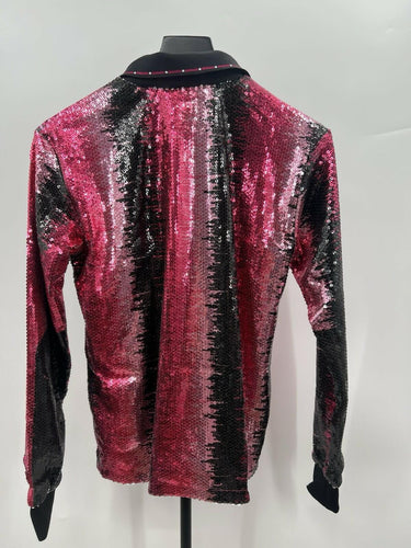Adidas Originals Jersey Shanghai Sequin Football Polo Long Sleeve Glam NWT M