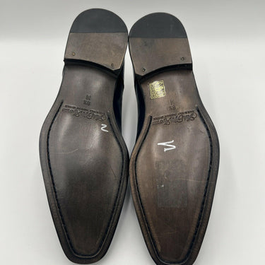 Men’s Saks Fifth Avenue Blue Leather  plain-toe derby dress shoe Size 8.5M Saks Fifth Avenue