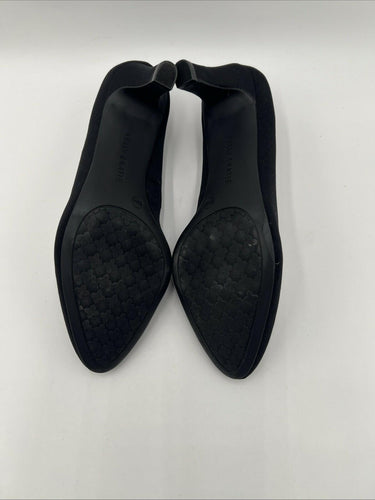 Kelly & Katie Black Pointed-Toe Heels Genna 8.5M Textile Upper & Man-Made Sole E Kelly & Katie