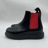 Alexander McQueen Hybrid Chelsea platform boots in black leather Size 38 Alexander McQueen
