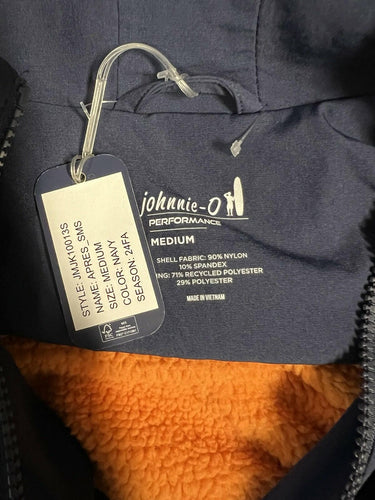 Johnnie-O Navy Orange Sherpa Jacket Size M