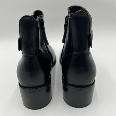 Women’s Cole Haan Holis Buckle Bootie Black Leather Size 7.5B Cole Haan