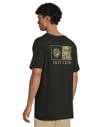 Salty Crew Mens Flagship Short Sleeve Tee Black Medium Salty Crew