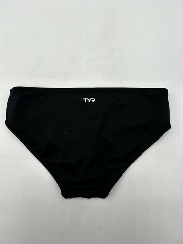 Black TYR women's solid mid-rise swim bottoms Size 10