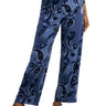 Jm Collection Womens Intrepid Blue Garden  Pants Size L JM Collection