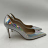 Women’s Stuart Weitzman Stuart 100 Scallop Iridescent Faux Leather Pumps Size 10 Stuart Weitzman