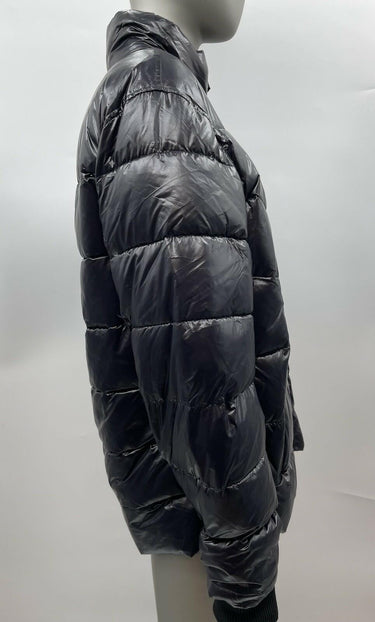 GUESS Men's Midweight Logo Oversized Zip Puffer Color Black Size M