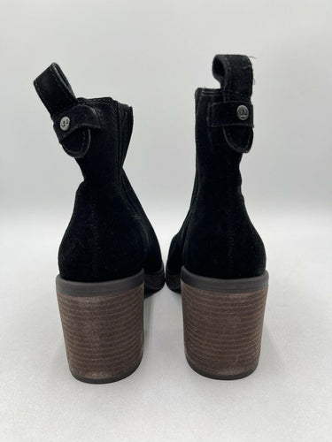 Crown Vintage Women’s Shoes Black Ankle Suede Capari Booties Size 8.5M