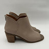 Women's Lucky Brand Theria Peep Toe Ankle Bootie Block Heel Dune Taupe Size 9.5 Lucky Brand