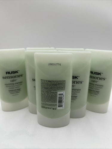 Rusk Sensories Calm Shampoo Travel Guarana & Ginger Size 2.5 Oz Each Lot Of 6 RUSK