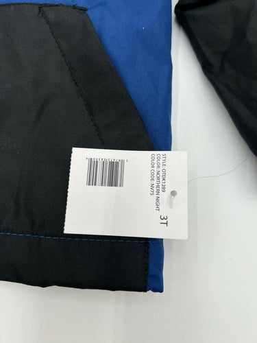 DKNY Blue Black Colorblock Hooded Jacket Size 3T