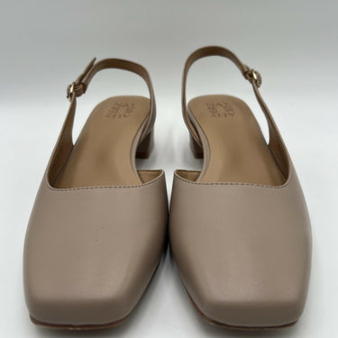 Naturalizer Women's Jayla Slingback Pump Shoes Warm Fawn Tan Leather Size 9W Naturalizer