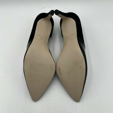 Women’s Cole Haan Rendon Pump II Black Suede Patent Point Toe Size 6B Cole Haan