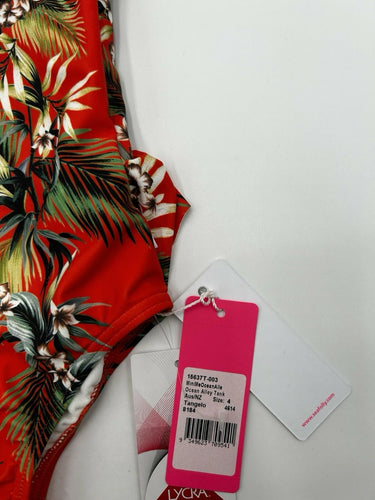 Seafolly Girls Orange tropical-print one-piece Tangelo swimsuit size 4