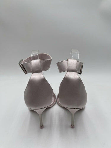 Alexander McQueen 110mm satin-finish sandals light pink Heels Size 39.5 Alexander McQueen