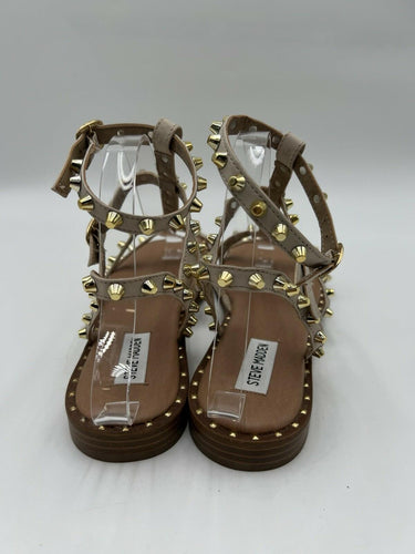 Steve Madden Sunnie Studded Gladiator Sandals Beige Blush Size 8.5