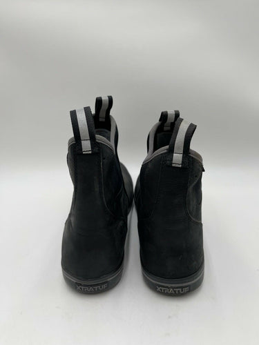 Xtratuf Men's Leather Ankle Deck Boots in black Size 12M