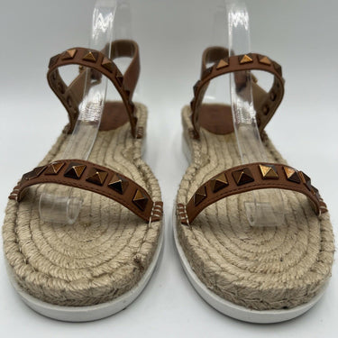 Women’s Wild Pair Yelenah Faux Leather Studded Espadrilles Tan Size 8M Wild Pair