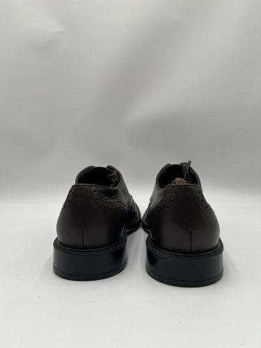 Men’s Tod's Lace Up brown leather wingtip derbys Size 8.5UK