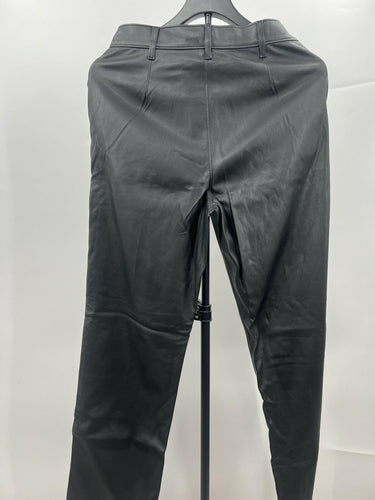 Levi's Faux Leather Pants Womens Black Straight Leg Trouser Coated NWT 26x29 Levi's