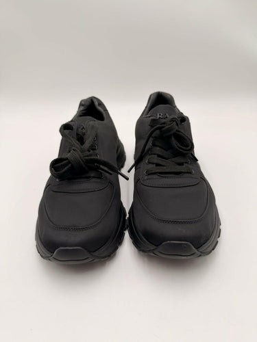 Men’s Prada Prax 01 Black ReNylon Logo Low Top Sneakers Size 7UK PRADA