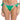 PQ Swim Womens X Solange Ferrarini Crochet Trim Full Bikini Bottom, L, Green PQ Swim
