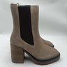 Vintage Havana Taupe Faux Suede Chelsea Ankle Boot Womens Chunky Size 10 Vintage Havana