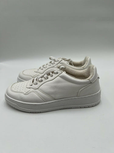 Aqua AQ-BUMBL White Pebbled Platform Sneakers Size 8