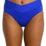 La Blanca Women's Cross Over High Waist Bikini Swimsuit Bottom, Sapphire Size 12 La Blanca