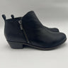 Women's Lucky Brand Basel Black Leather Ankle Size Zip Booties Size 7.5W Lucky Brand