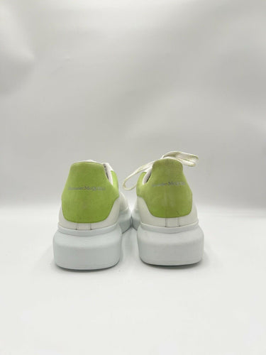 Alexander McQueen Oversized Sneakers in white leather with a lime green Size 45 Alexander McQueen