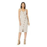J.O.A Dress Check Wrap Dress Woman beige/multicolor size S J.O.A.