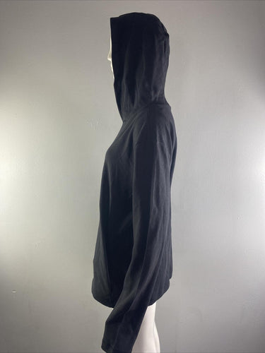 NWT JEFF Mens Solid Pullover Hoodie Black Size L