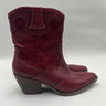 Women’s  Crown Vintage Izzie Western Booties Red Size 9M Crown Vintage