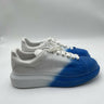 Alexander McQueen Oversized White Blue Suede Spray Men Sneakers Size 41 Alexander McQueen