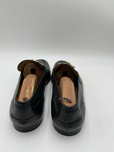 Gucci Jordaan Horsebit loafers with gold-tone hardware Black Leather Size 7.5UK