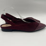 Women's Bella Vita Milla Pointed Toe Slingback Flats Shoes Burgundy Size 11W Bella Vita