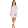 Women's Cece Kellen Cotton Shift Blue Dress, Size 12 CeCe