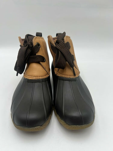 Sperry Saltwater Tan Brown Duck Boots Waterproof Womens Size 6