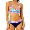 Anne Cole Women's Marilyn Printed Halter Bikini Top (White Print, Small) Anne Cole