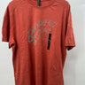Brothers and Sons B+S Men's Red Orange Slub Cotton Logo Graphic T-Shirt L Brother & Son