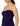 Anne Cole Women's Solid Twist Front Shirred Bandeau Tankini Swim Top, Navy, XL Anne Cole