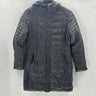 Champion Women’s Lightweight Full Zip Puffer Jacket Dark Grey Size M Champion